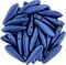Czechmate 16mm X 5mm X 3mm Dagger Glass Czech Two Hole Bead, ColorTrends Saturated Met Navy Peony